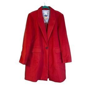 Riley & Rae Jacket Women's Extra Large Orange Varsity Core Coat Midi Topper